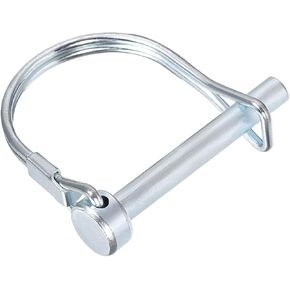 METALLIXITY Safety Coupler Pin (1/4"x1.77"/6x45mm), Shaft Locking Pin W Round Arch Wire Retainer - for House Construction, Tractors, Trailers, Trucks, Mowers
