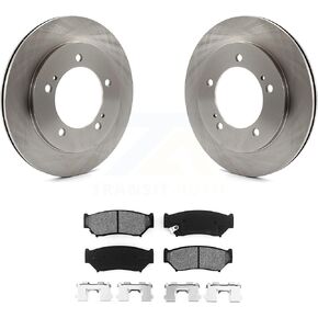 Transit Auto Front Disc Brake Rotors And Semi-Metallic Pads Kit Replacement For 1999-2004 Chevrolet Tracker Suzuki Vitara K8S-100025