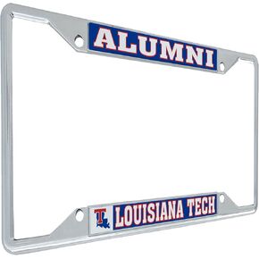 Desert Cactus Louisiana LA Tech University License Plate Frame Bulldogs Metal Car Tag Holder for Front or Back of Car Officially Licensed (Alumni)