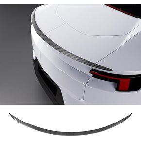 Real Carbon Fiber Rear Spoiler with Carbon Fiber Center Console Wrap Cover Kit Screen Protector Frame Compatible for Tesla Model 3 Highland, Matte Black (Set of 3)