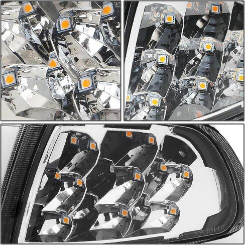 PM PERFORMOTOR DRL+Turn Signal Headlight Corner Lamps Replacement Compatible with 92-95 Honda Civic 2/3Door DRL Requires Wiring into Existing Lighting Harness, Black Clear, PMHL-HCIV2D-9295-LB-L-BC in Saudi Arabia