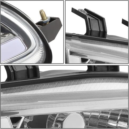 PM PERFORMOTOR DRL+Turn Signal Headlight Corner Lamps Replacement Compatible with 92-95 Honda Civic 2/3Door DRL Requires Wiring into Existing Lighting Harness, Black Clear, PMHL-HCIV2D-9295-LB-L-BC in Saudi Arabia