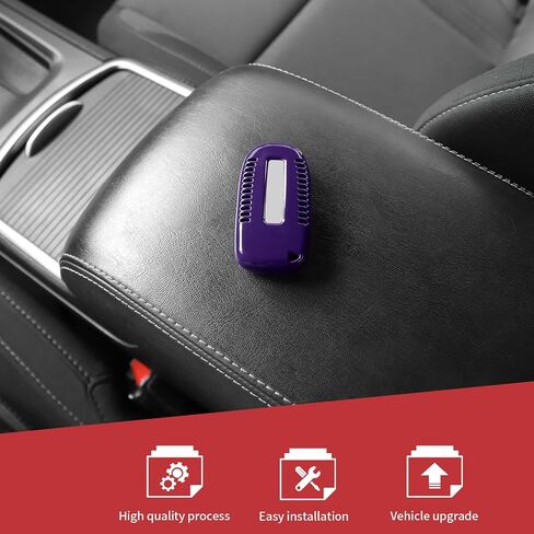 JeCar Red Carbon Fiber Key Fob Cover Fit for 2015-2019 Dodge Challenger / 2011-2019 Charger / 2014-2019 Durango Key Fob Shell Protector Remote Control Smart Key Case in Kuwait