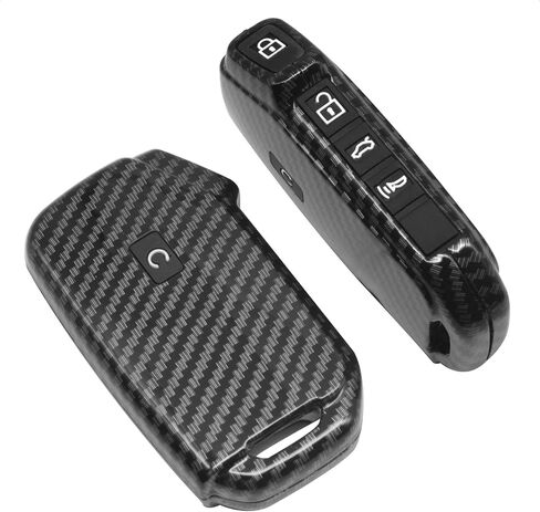 Key Fob Case Compatible with KIA CEED CERATO Forte NIRO SELTOS Sorento Soul SPORTAGE Telluride 5 Button Silicone Rubber Black in Kuwait