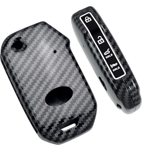 Key Fob Case Compatible with KIA CEED CERATO Forte NIRO SELTOS Sorento Soul SPORTAGE Telluride 5 Button Silicone Rubber Black in Kuwait