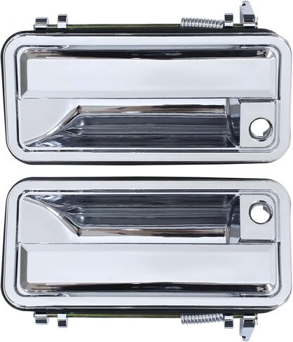 MOTOKU Pair Chrome Exterior Door Handle for Chevy GMC C1500 C2500 C3500 K1500 K2500 K3500 Suburban Yukon Tahoe 1988-2001 Outside Outer Front Left Driver and Right Passenger Side in Saudi Arabia