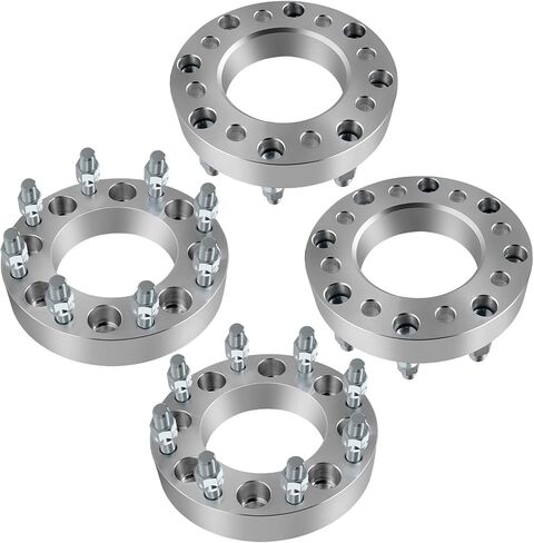 SCITOO 4 قطع 8x6.5 إلى 8x180 محولات العجلات 1.5 بوصة مسافة الخيط 14x1.5 محور تتحمل 117 مم 8 فواصل عجلة العروة تناسب سوبربان 2500 سيلفرادو 3500 HD سيلفرادو 2500 HD Express 3500 Express 2500 in Saudi Arabia