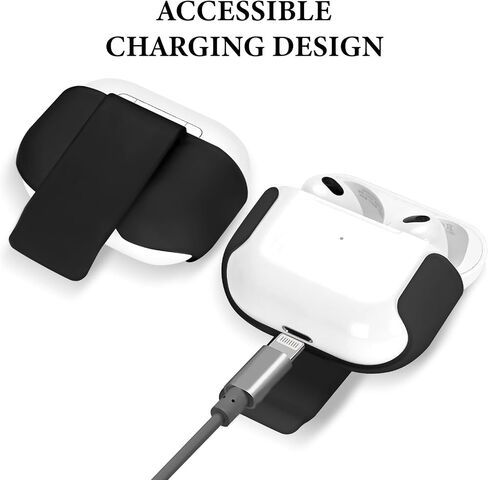 Geekria Wireless Earbuds Case Ultra Light Belt Clip Pocket Holder, Compatible with Airpods 3rd Generation True Wireless Earbuds, Charging Port Accessible (Clear) in Saudi Arabia