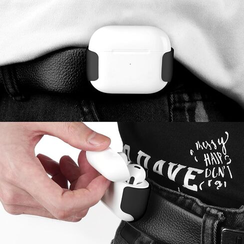 Geekria Wireless Earbuds Case Ultra Light Belt Clip Pocket Holder, Compatible with Airpods 3rd Generation True Wireless Earbuds, Charging Port Accessible (Clear) in Saudi Arabia