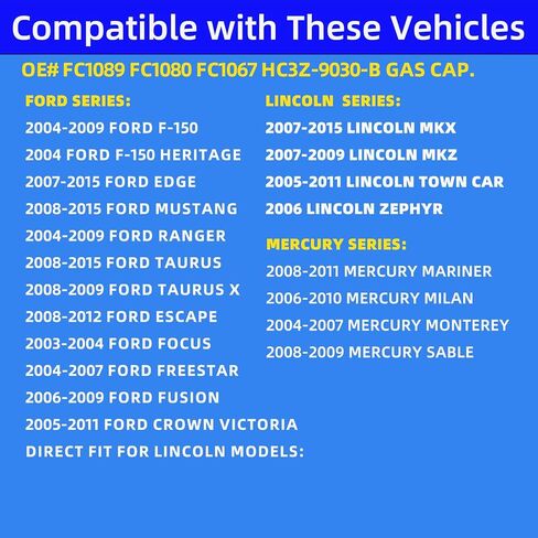 Upgrade GT261 Gas Cap With Free Extra Seal,19207873 Fuel Gas Cap Compatible With Buick Chevy GMC Cadillac Gas Cap, Ensure A Tight Seal, Durable Design - Premium Quality, Bonus Seal Included in Saudi Arabia