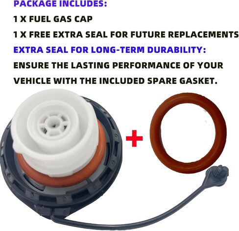 Upgrade GT261 Gas Cap With Free Extra Seal,19207873 Fuel Gas Cap Compatible With Buick Chevy GMC Cadillac Gas Cap, Ensure A Tight Seal, Durable Design - Premium Quality, Bonus Seal Included in Saudi Arabia