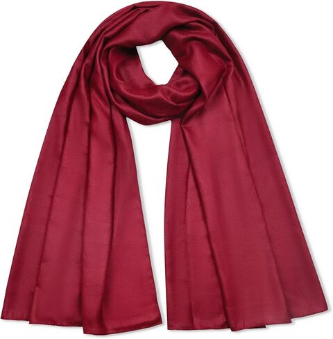 Luxurious Artificial Silk Scarf for Women | 100% Polyester Fashion Scarf | 69“X27.5" | Chic & Versatile Colors in Saudi Arabia