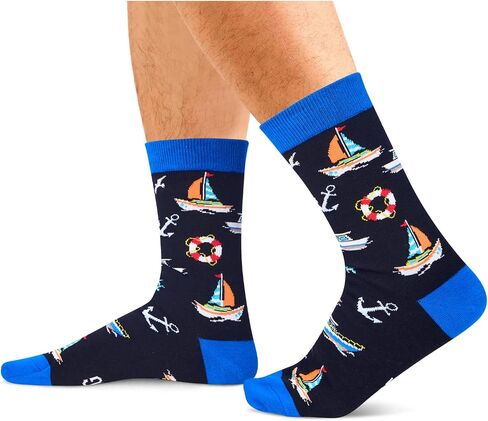 Zmart Funny Racing Gifts for Men Women Teens - Boating Sailing Socks, Biking Socks for Bicycle Enthusiasts in Kuwait