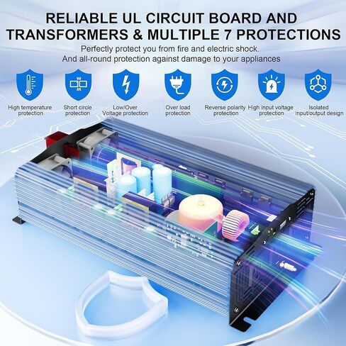 LEESKY 1/0 AWG Battery Cables 1/0 Gauge 6 Feet Pure Copper Battery Inverter Cables 3/8 Inch Terminals for Golf Cart, Battery, Power Inverter, Solar, Car, RV, Marine in Kuwait
