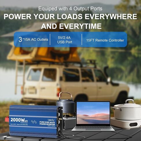 LEESKY 1/0 AWG Battery Cables 1/0 Gauge 6 Feet Pure Copper Battery Inverter Cables 3/8 Inch Terminals for Golf Cart, Battery, Power Inverter, Solar, Car, RV, Marine in Kuwait