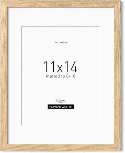 Minimalist 18x24 Frame, Solid Oak Wood 18x24 Poster Frame for Wall Mount - Wall Decor for Home, Office & Galley (2 Pack,Oak) in Saudi Arabia