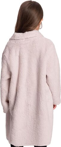 Mad Dog Sherpa Fleece Cardigans for Girls 5-12 Y, Cozy Kids Winter Fall Sweater Coats, Long Jacket for Home & Outdoor Wear in Kuwait