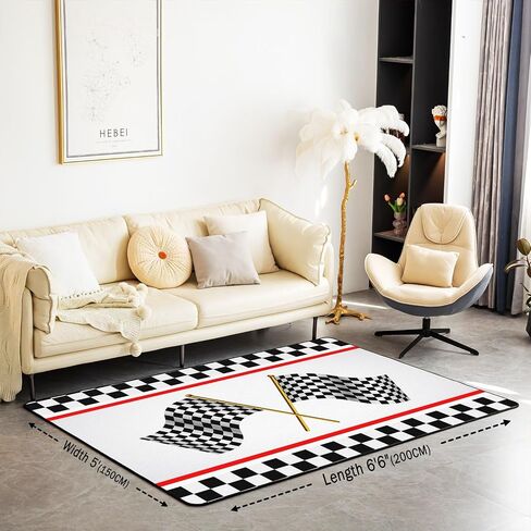 Boys Race Car Play Mat,Kids Play Rugs,Kid Playroom Carpet with Rubber Backing,Kids Play Rug & Car Carpet,Perfect Kids Rugs for Playroom & Bedroom,Fun Mat for Kids,Birthday Gift for Grandson in Kuwait