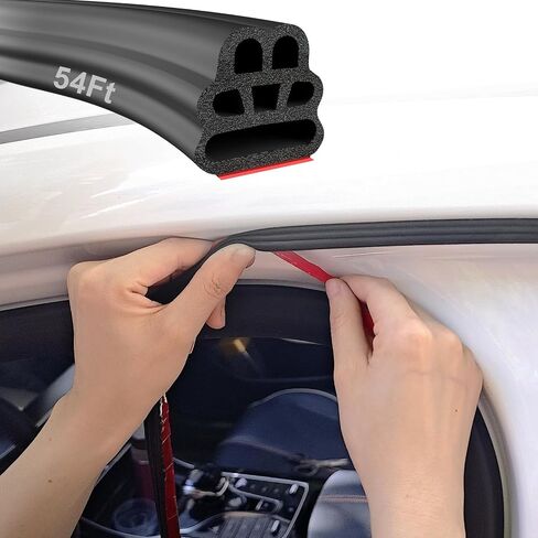 Automotive Weather Stripping Rubber Self-Adhesive - 70.5ft Car Door Seal Strip, Waterproof, Noise Reducing, Universal Fit for Cars, Trucks, RVs by Hzetuu in Saudi Arabia