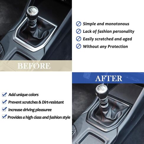 Daeiclru Gear Shift Panel Cover Trim Compatible with Subaru WRX 2022 2023, Gear Shift Control Anti-Scratch Panel Decorative Sticker Trim Frame Interior Accessories (Carbon Fiber Pattern) in Kuwait