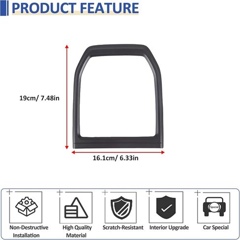 Daeiclru Gear Shift Panel Cover Trim Compatible with Subaru WRX 2022 2023, Gear Shift Control Anti-Scratch Panel Decorative Sticker Trim Frame Interior Accessories (Carbon Fiber Pattern) in Kuwait