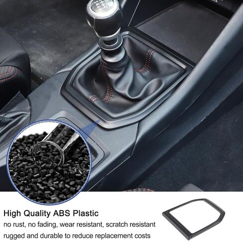 Daeiclru Gear Shift Panel Cover Trim Compatible with Subaru WRX 2022 2023, Gear Shift Control Anti-Scratch Panel Decorative Sticker Trim Frame Interior Accessories (Carbon Fiber Pattern) in Kuwait