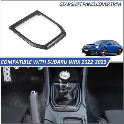 Daeiclru Gear Shift Panel Cover Trim Compatible with Subaru WRX 2022 2023, Gear Shift Control Anti-Scratch Panel Decorative Sticker Trim Frame Interior Accessories (Carbon Fiber Pattern) in Kuwait