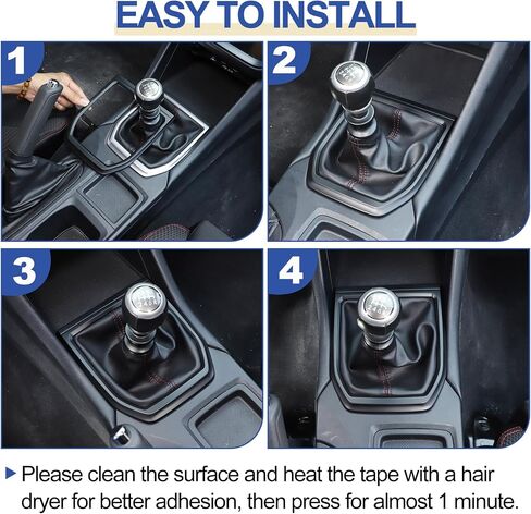 Daeiclru Gear Shift Panel Cover Trim Compatible with Subaru WRX 2022 2023, Gear Shift Control Anti-Scratch Panel Decorative Sticker Trim Frame Interior Accessories (Carbon Fiber Pattern) in Kuwait