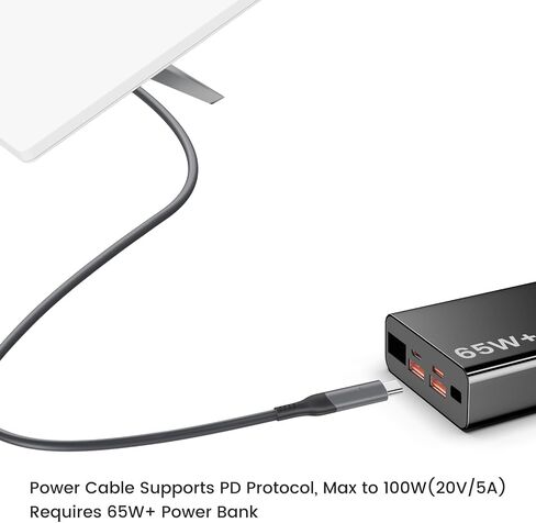 weishan USB C to DC Power Cable for Starlink Mini, PD 100W Type C Fast Charging Cord with Outdoor Waterproof DC Barrel, 6.6ft Long in Saudi Arabia