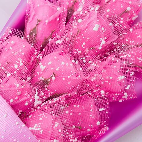 Abbie Home 11pcs Scented Forever Rose Bouquet with Gift Box- Birthday Mother's Day Graduation Wedding Appreciation Gift Anniversary Present (Blue) in Kuwait