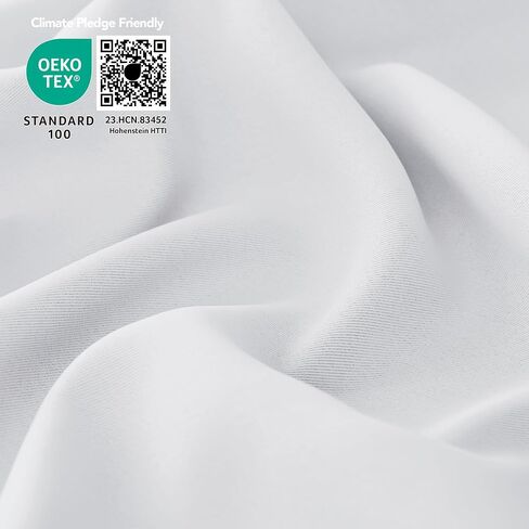 Deconovo Solid Rod Pocket Tie Up Shade Window Curtain, Star White, 46W x 63L in Saudi Arabia