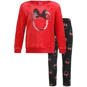 Disney Minnie Mouse Girls Sweater and Legging Pants Set for Toddler and Little Kids in Kuwait