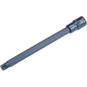 uxcell 1/2" Drive x M8 (8mm) Triple Square Spline Bit Socket, S2 Steel Bits, CR-V Sockets 8" Length (for Hand Use Only)