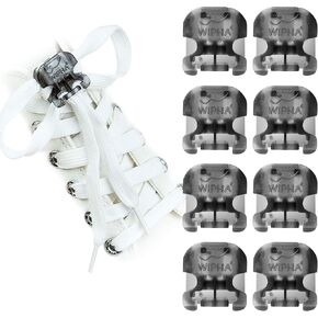 WIPHA No Tie Shoelace Locks Smart Buckle Laces for Kids Toddler and Adults， Lace Lock Clip for Sneakers, Boots