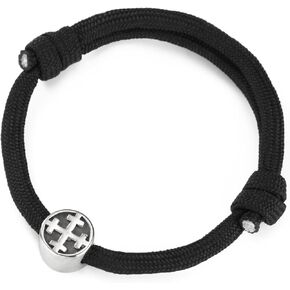 Jerusalem Cross Bracelet Rope Cross Adjustable Rope Bangle Men's Handmade Wrist Arm ring Paracord Bracelet Jewelry For Men
