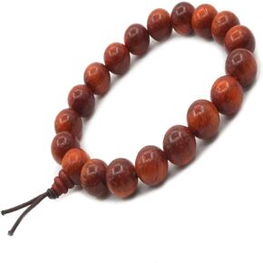 Sandalwood Bead Bracelet Tibetan Buddhist Buddha Meditation Men Elastic Bracelet 10 mm Mala Prayer Beads