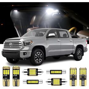 21 Pieces Tundra LED Interior Lights Kit for Toyota Tundra 2007 2008 2009 2010 2011 2012 2013 2014 2015 2016 2017 2018 2019 2020 2021 2022 White Interior LED Bulbs + License Plate Light, Install Tool