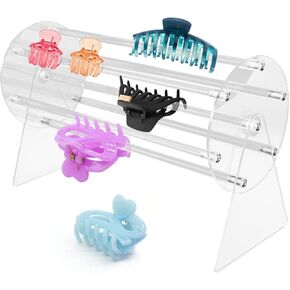 كاليداكا الاكريليك مخلب كليب المنظم 360 درجة الدورية مخلب كليب حامل، مقطع الشعر المنظم واضح عقال عرض موقف لطاولة الغرور، طاولة خلع الملابس وبجانب الجدول in Kuwait