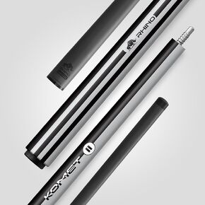 RHINO Break Cue - 100% Carbon Fiber Shaft & Composite Butt, Pro Taper, Powerful, Precise and Fashionable Design