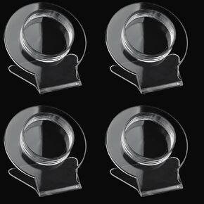 4 - Pack Clear Acrylic Bracelet Display Stand - Large Bangle Organizer Rack - Transparent Jewelry Holder for Bracelets and Watches - Acrylic Display Shelf for Countertop Jewelry Presentation Shooting