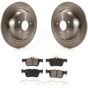 Transit Auto Rear Disc Brake Rotors And Semi-Metallic Pads Kit Replacement For Ford Escape Fusion Lincoln MKC MKX MKZ Continental K8S-101643