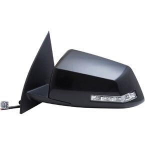 Fit System 62128G Driver Side Mirror for Chevy Traverse, GMC Acadia, Saturn Outlook, 2nd Design, Textured Black & PTM, w/Turn Signal, Foldaway, Heated Power
