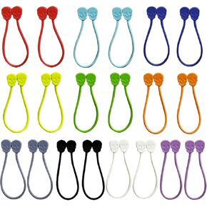 10 PCS Reusable Silicone Magnetic Cable Ties Twist Ties for Home，School，Office Cord Wrap, Cable Organizer, Magnetic Cord Holder, Cable Organizer Fridge Magnets