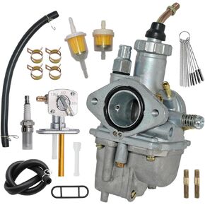 YFM225 Carburetor Fit for Yamaha Moto 4 YFM225, Yamaha Timberwolf 250 YFB250 YFB250FW, Yamaha Grizzly 125 YFM125GH YFM125G carb with Fuel Petcock Switch