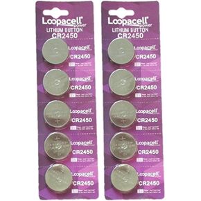 CR2450 3V Lithium Battery 10 Pack