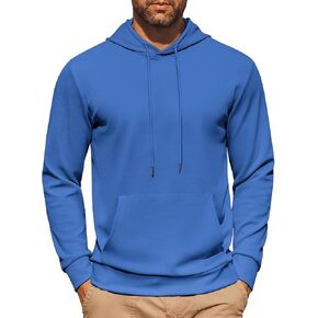 COOFANDY Mens Hoodie Long Sleeve Casual Pullover Hooded Sweatshirt Fashion Drawstring Hoodies with Pocket