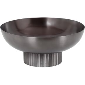 وعاء معدني مزخرف مضلع من كيت آند لوريل روكس، قطر 30.48 سم، نحاسي، وعاء فواكه مرتفع حديث لطاولة المطبخ أو يستخدم كوعاء مفاتيح لطاولة المدخل in Kuwait