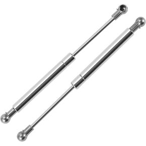 Motoforti 10inch/254mm 35lb/160N/16kg Stainless Steel Lift Support Struts Ball Joint Gas Spring for Boat Marine Hatch Cover Storage Lid Toolbox Cover 2 Pcs