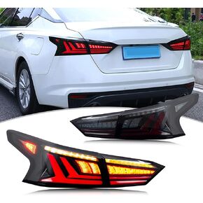 New Accessory Compatible with Nissan Altima 2019-2024 Full LED Tail Lights with Sequential Turn Signal Dynamic Animation Rear Lamps Assembly