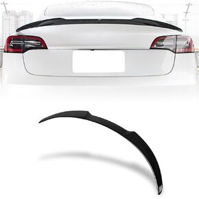 AeroBon Gloss Black Rear Trunk Spoiler Compatible with 2020-2024 Tesla Model Y Spoiler (Turbo Style)